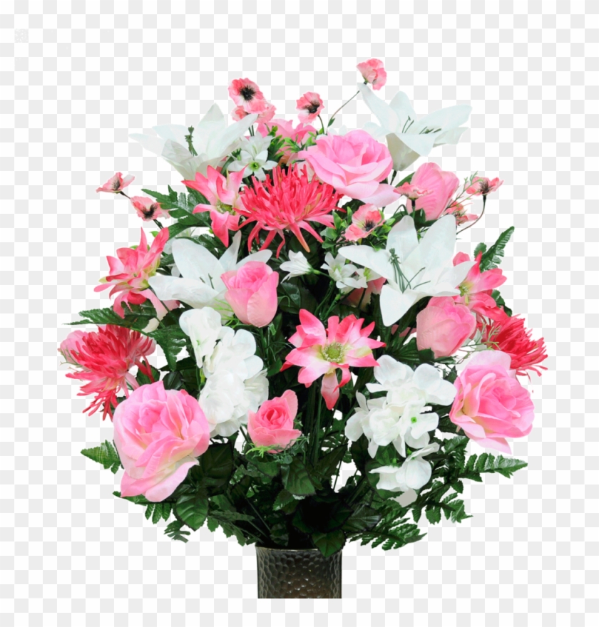 Pink And White Flower Arrangements Png Clipart