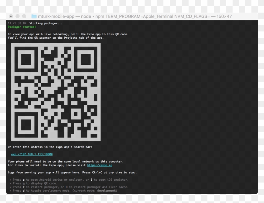 Now, Grab Your Ios Device And Open The Expo App That - Qr Code Clipart