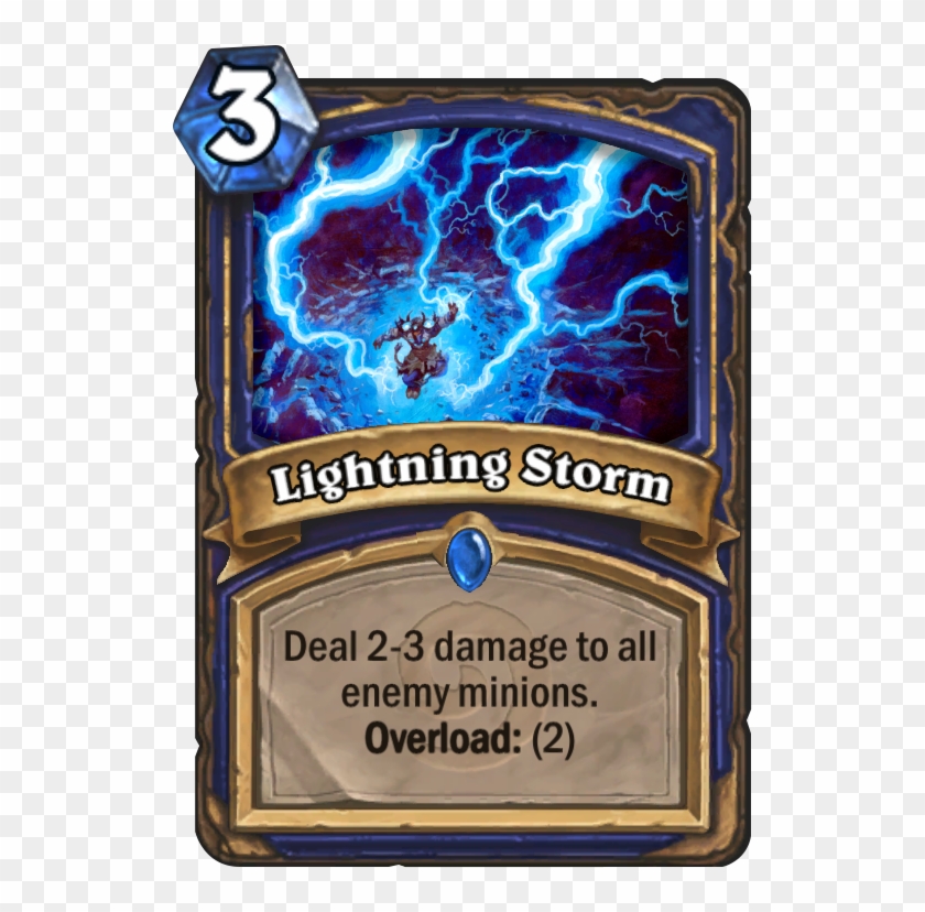 Lightning Storm - Hearthstone Gain Armor Clipart