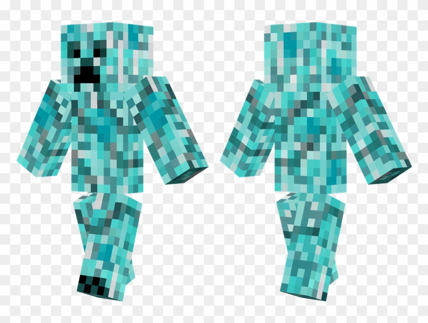 Diamond Creeper - Minecraft Skins De Creeper Clipart #793935