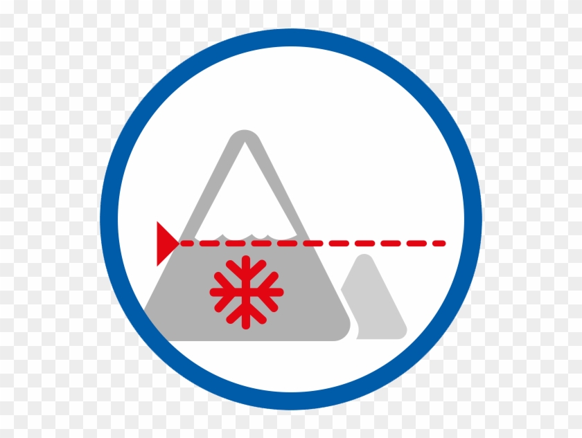 Lowest Elevation Of Snow-covered Terrain - Circle Clipart #794021