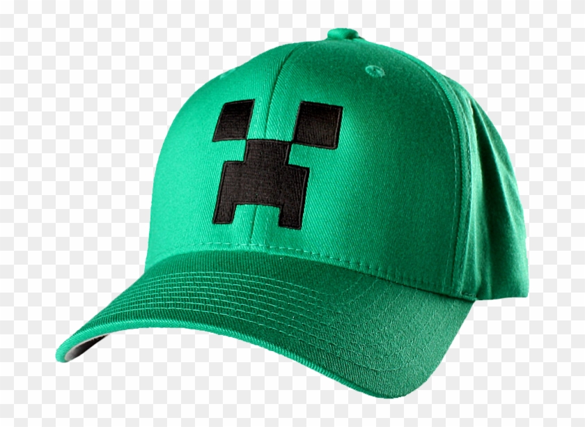 Creeper Flexifit Hat - Creeper Minecraft Hat Png Clipart #794091