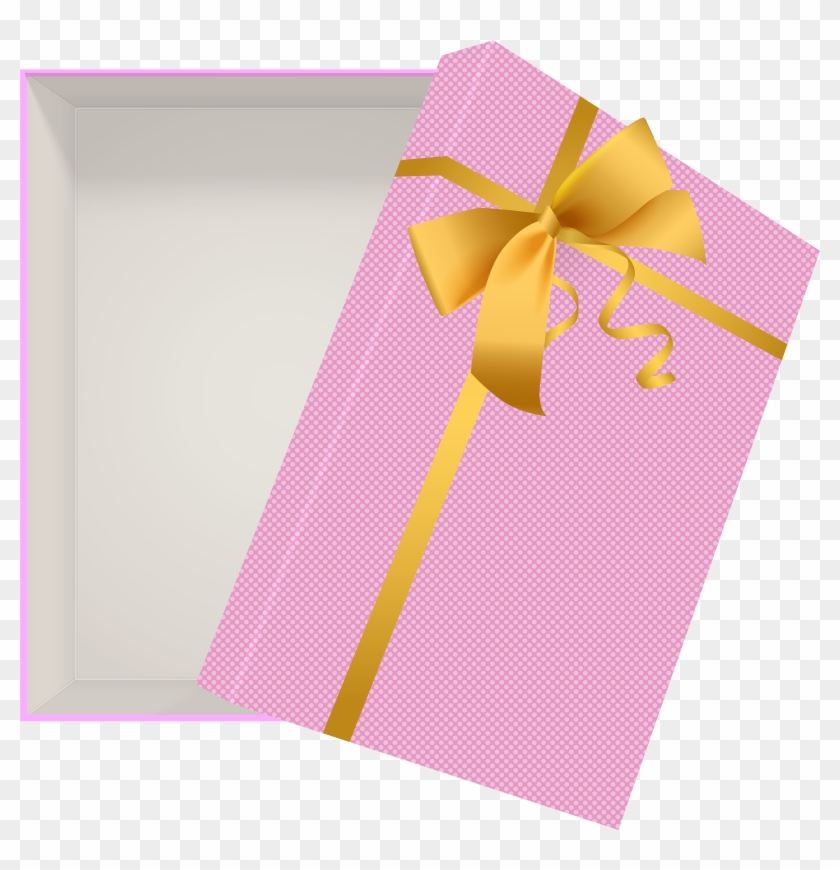 Open Gift Box Pink Png Clip Art Image Transparent Png #794300