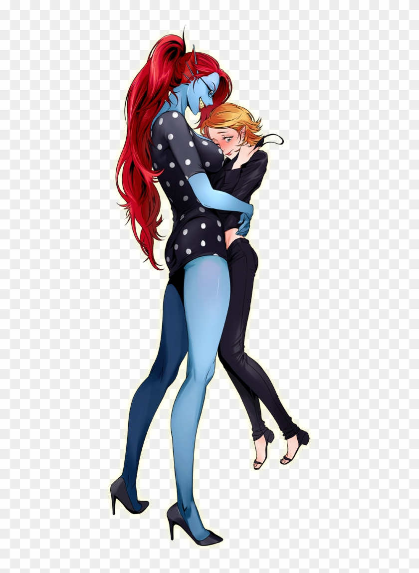 Alphys X Undyne - Undertale Alphys Y Undyne Clipart
