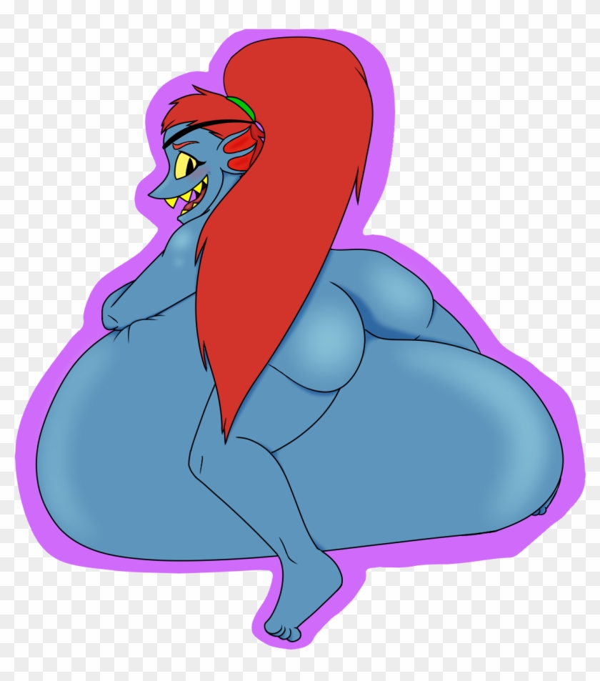 Undyne's New Chair - Thicc Undertale Clipart