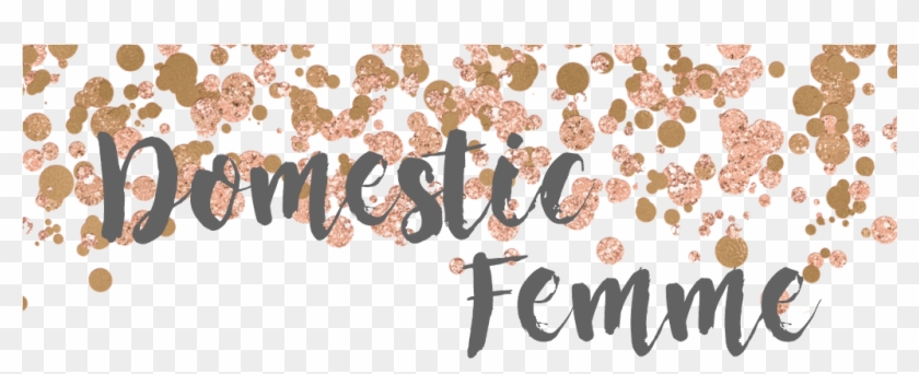 Domestic Femme - Rose Gold Party Transparent Clipart