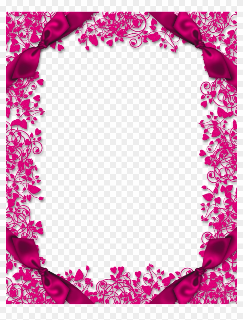 Pink Floral Border Png High Quality Image - Pink Floral Border Png Clipart