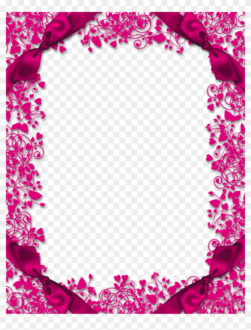 Pink Floral Border Png High Quality Image - Pink Floral Border Png Clipart #794613