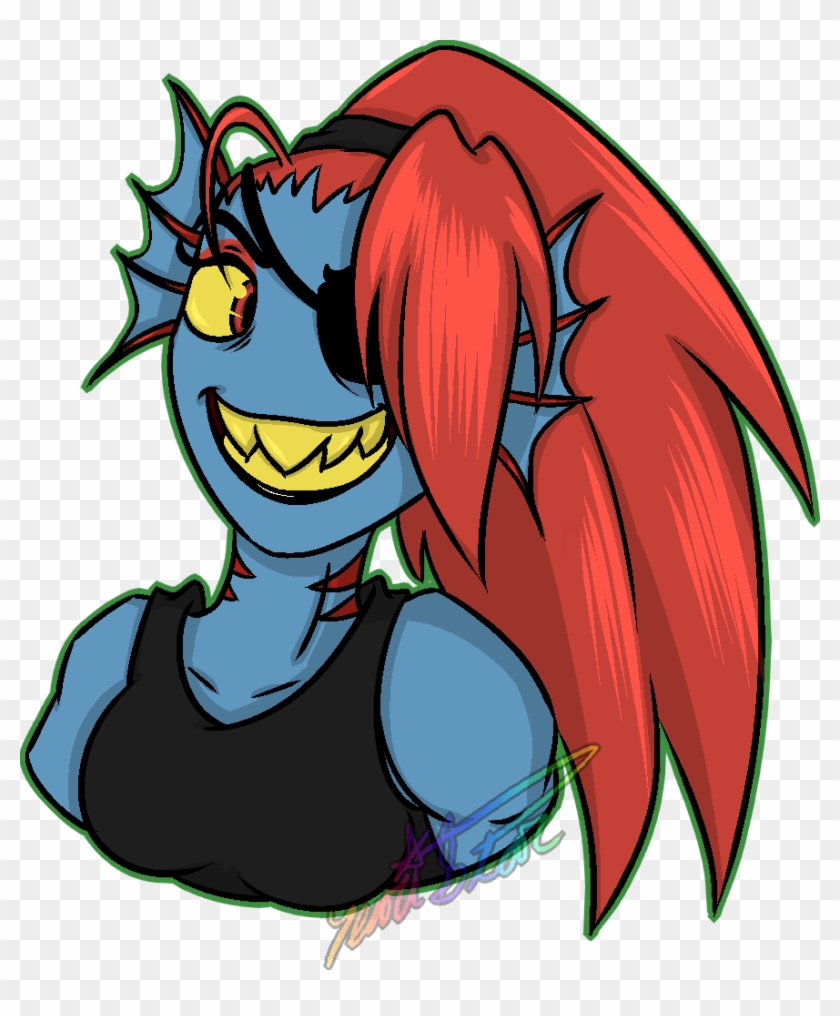 Undyne Sticker - Cartoon Clipart #794635