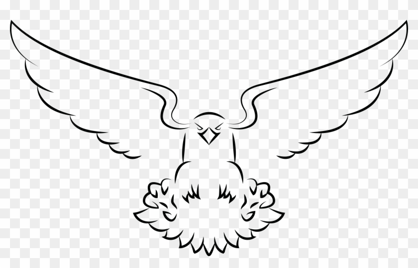 3446 X 2052 23 - Simple Drawings Of An Eagle Clipart #795565