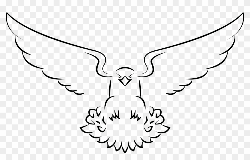 3446 X 2052 23 - Simple Drawings Of An Eagle Clipart