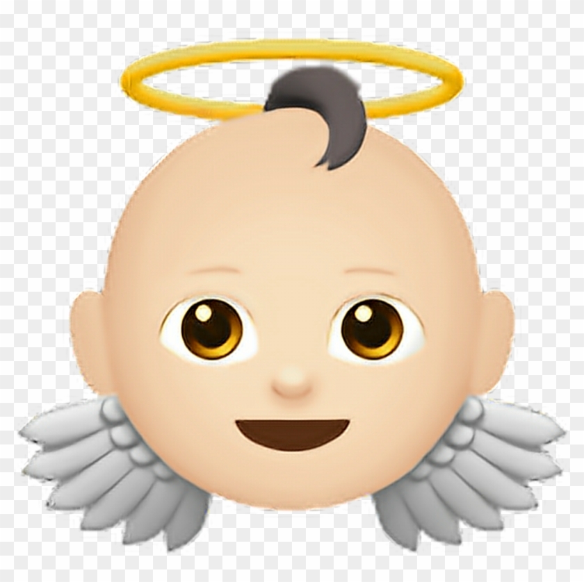 Angel Emoji Transparent Transparent Background - 👼 Emoji Clipart