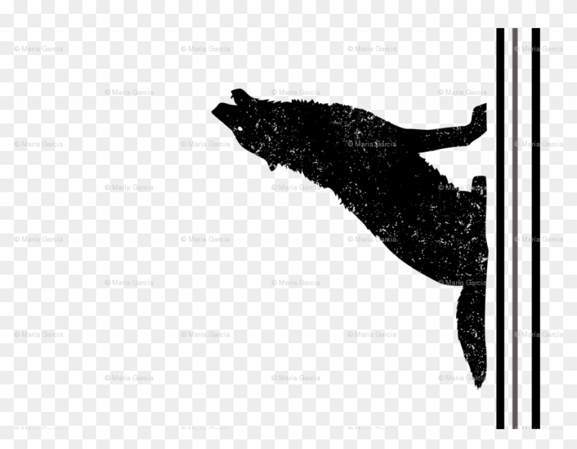 Gray Wolf Silhouette Tea Towel Wallpaper - Whale Clipart #795874