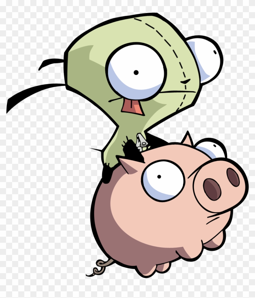 Gir Invader Zim Pig - Gir Invader Zim Cute Clipart