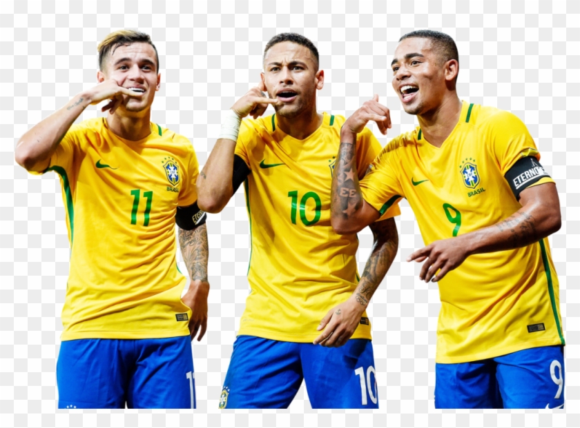 Philippe Coutinho Neymar Gabriel Jesus - Philippe Coutinho Brasil Png Clipart