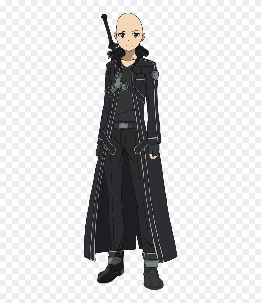Making Your Favorite Characters Bald - Sword Art Online Kirito Full Body Drawing Clipart