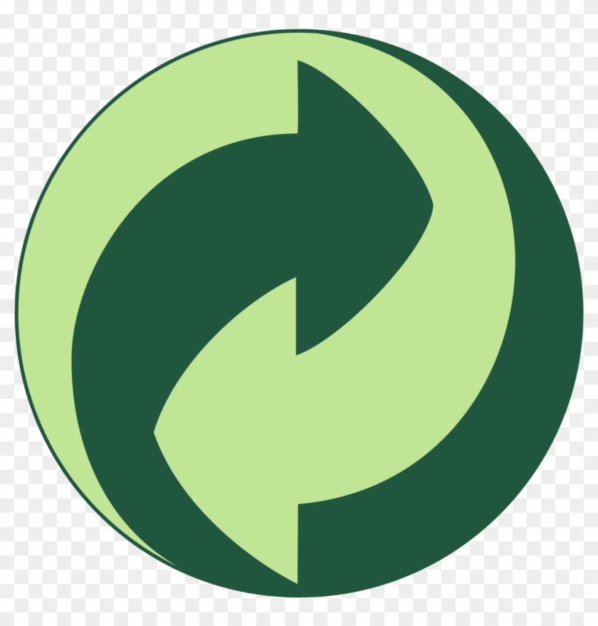 Green Recycle Symbol - Green Dot Recycling Symbol Clipart #796809