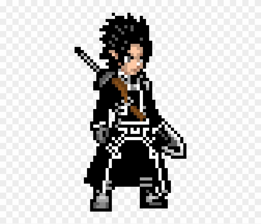 Kirito Pixel Art Clipart