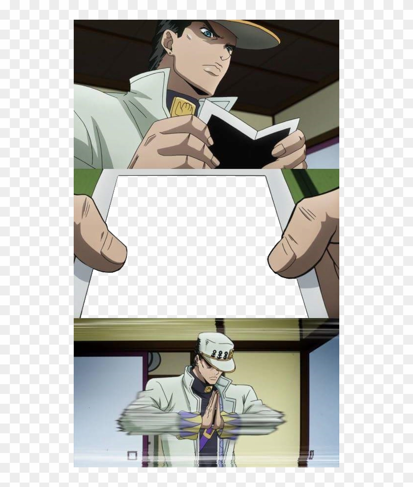 Copy Discord Cmd - Jotaro Looking At Picture Template Clipart