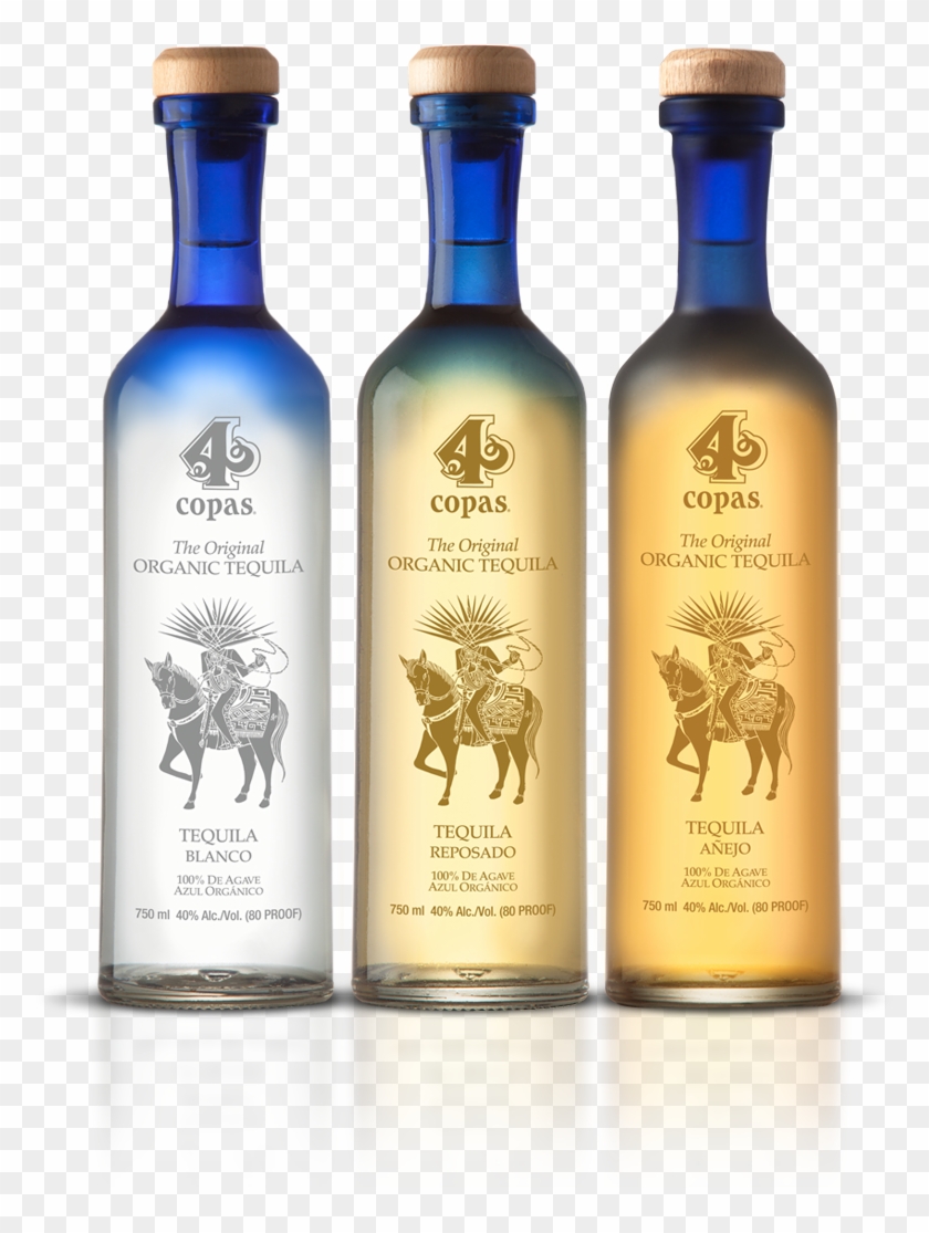 Tequila Bottle Png - Tequila 4 Copas Clipart #797468