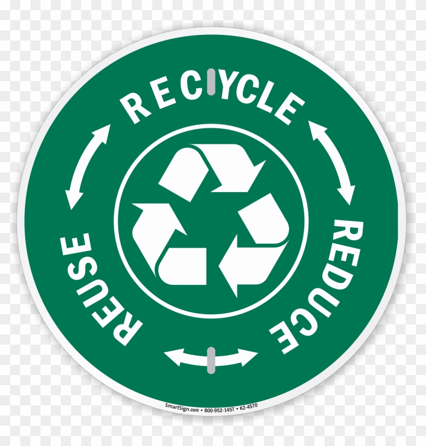 Recycle Reuse Reduce Sign - Recycle Green Circle Png Clipart #797663