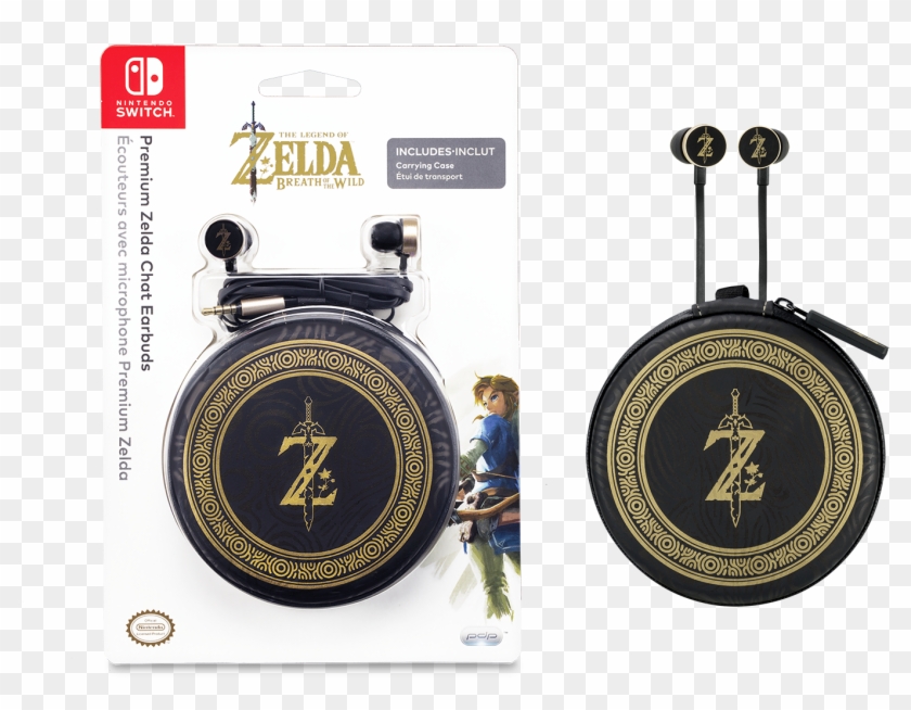 Pdp Nintendo Switch Premium Zelda Breath Of The Wild - Premium Zelda Chat Earbuds Clipart