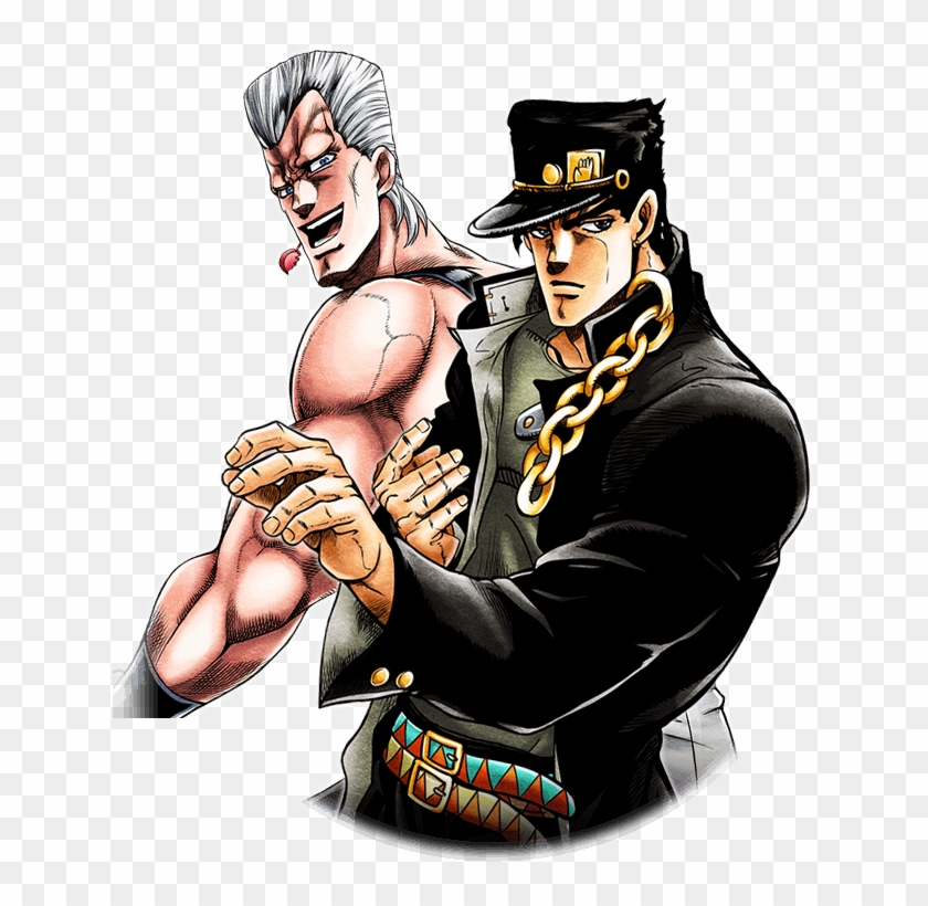 Unit Jotaro Kujo And Jean Pierre Polnareff - Jotaro Kujo And Polnareff Clipart #797825