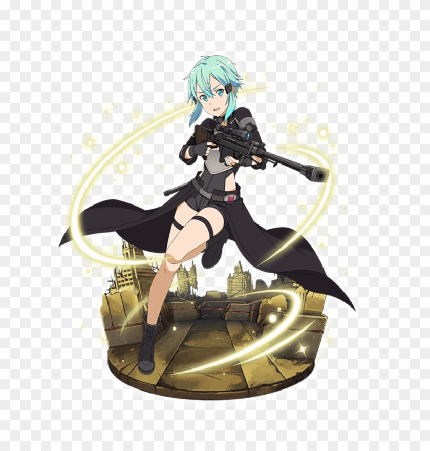 Kirito, Kirito, And Sinon - Sinon Clipart #797828