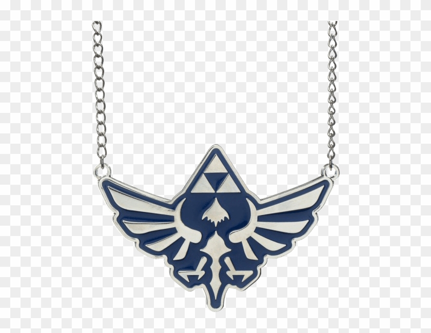 Legend Of Zelda Blue Royal Crest Necklace - Crest Of Hyrule Clipart