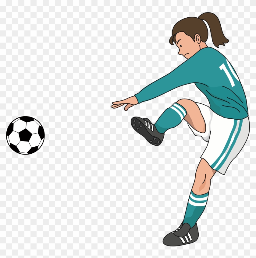 Football Player Tile Women's Association Football - Png Football Player Women Clipart