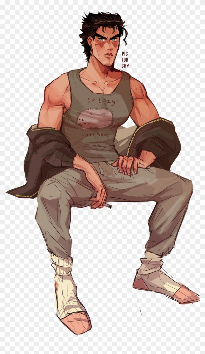 Morning Smokes Ft Comfy Jotaro - Jojo Bizarre Adventure Fanart Jojos Clipart