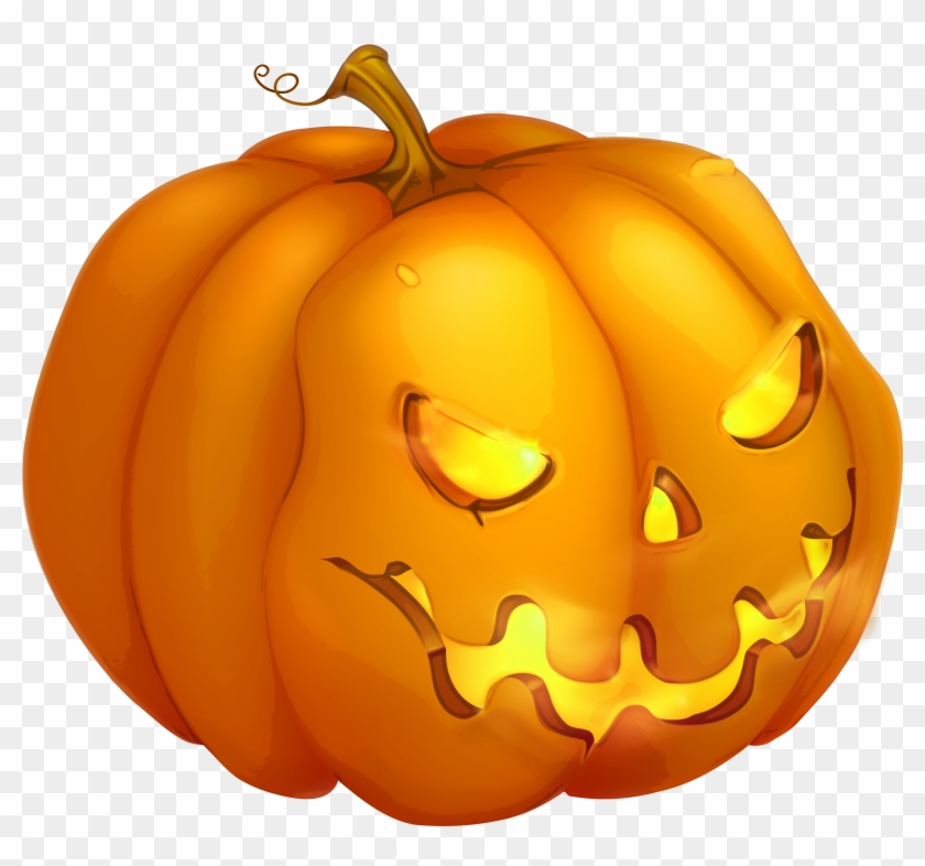 Evil Pumpkin Face Png - Halloween Pumpkin Clipart Png Transparent Png #798573