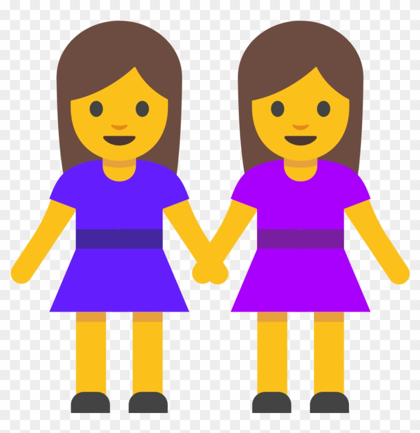 File - Emoji U1f46d - Svg - Insan Emojileri Clipart