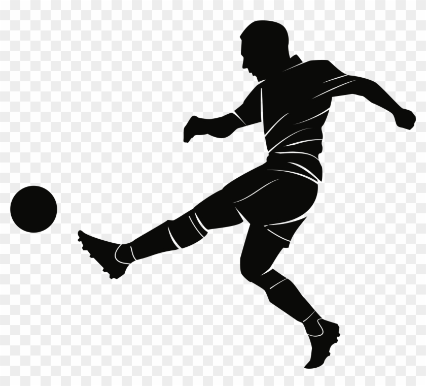 Big Image - Desenho Menina Chutando Bola Clipart