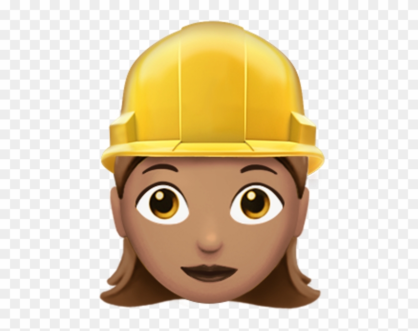 More Free Hard Working Female Png Images - Builder Emoji Clipart