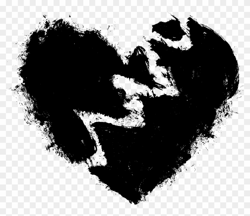 Black Hearts Hair - Xxxtentacion Broken Heart Png Clipart