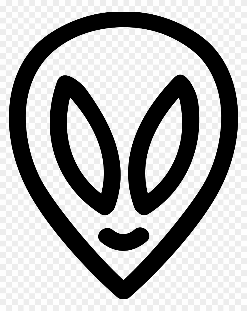 Alien Hand Drawn Head Outline Comments - Cabeza De Alien Para Dibujar Clipart #799561