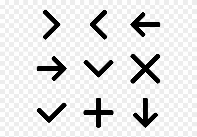 Pointers - Typeface Clipart