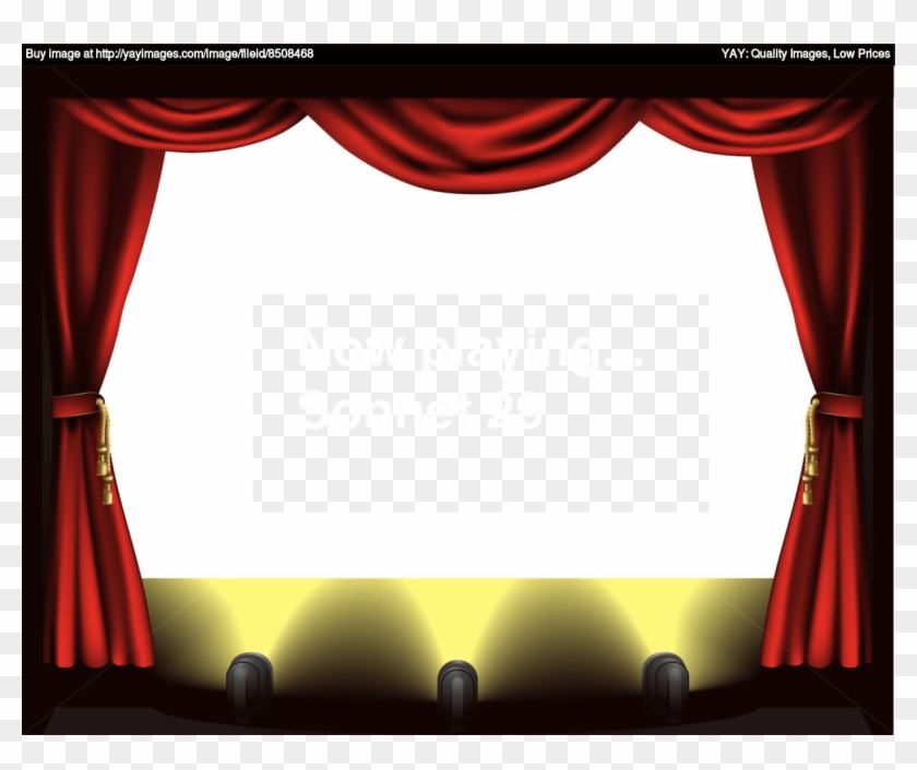 Red Carpet Clipart Curtain - Cinema Stage - Png Download