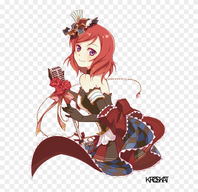 #тян #тян Аниме #маки Нишикино #love Live School Idol - Maki Nishikino Render Clipart #80840