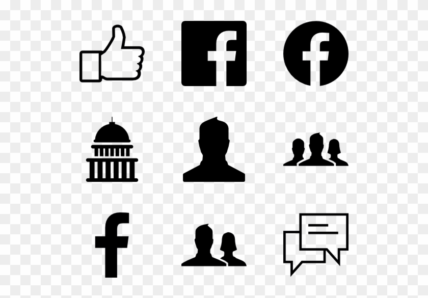 Facebook Icon Png White - Vector Facebook Icon Png Clipart #80955