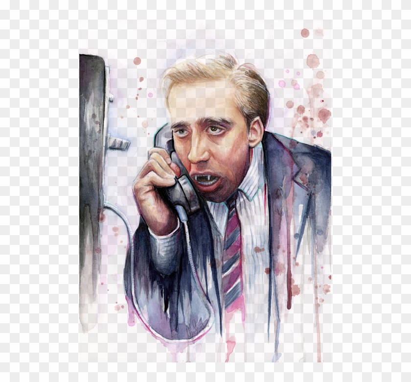 Click And Drag To Re-position The Image, If Desired - Nicolas Cage Vampire's Kiss Meme Clipart #81218