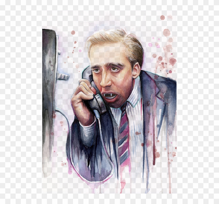 Click And Drag To Re-position The Image, If Desired - Nicolas Cage Vampire's Kiss Meme Clipart