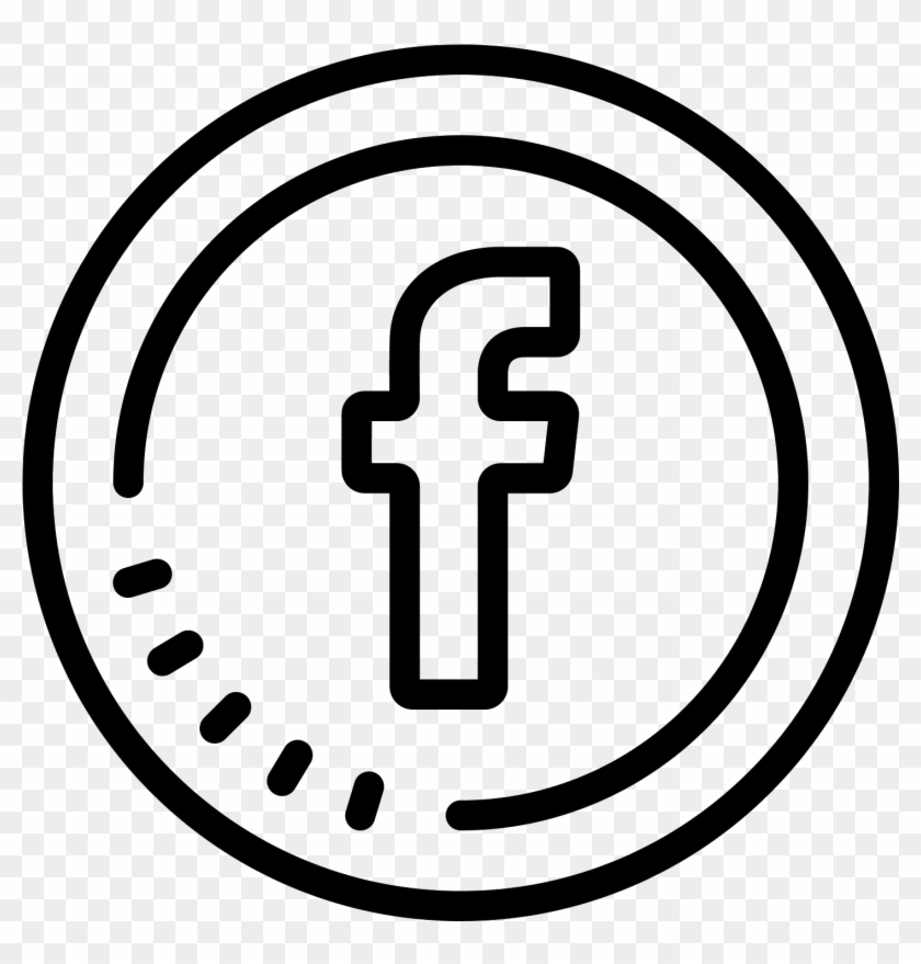 Facebook Circled Icon - Icon Clipart