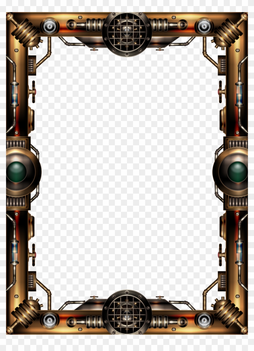 Steampunk Frame Png - Steampunk Frame Clipart