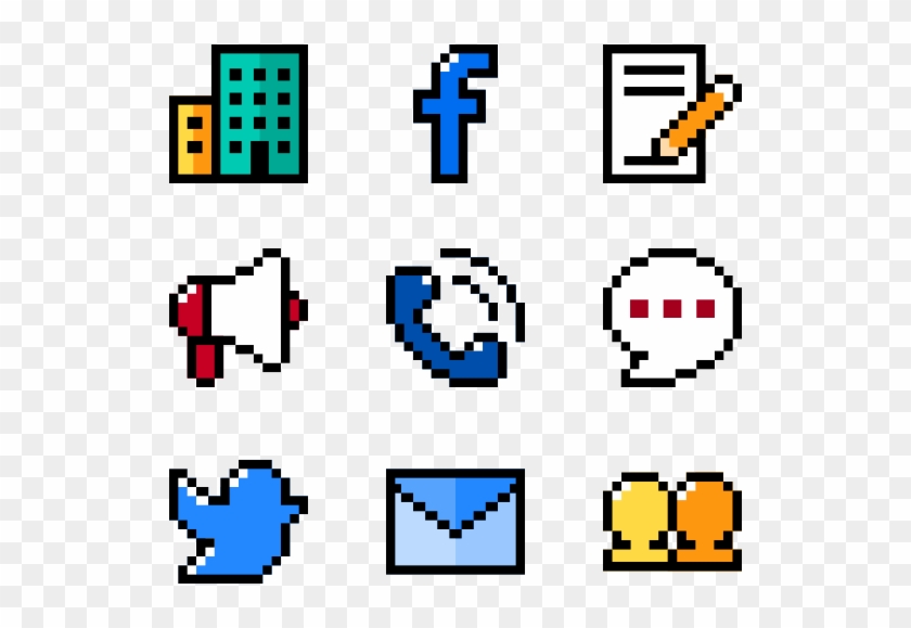Pixel Icon Png - Contact Icon Pixel Clipart #81308