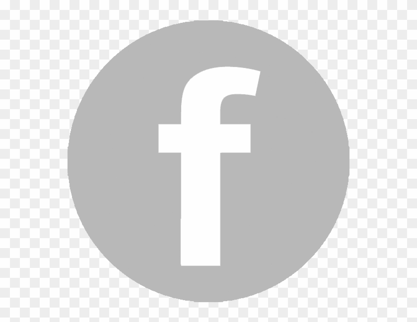 Contact - Facebook Logo Grey Circle Clipart #81383