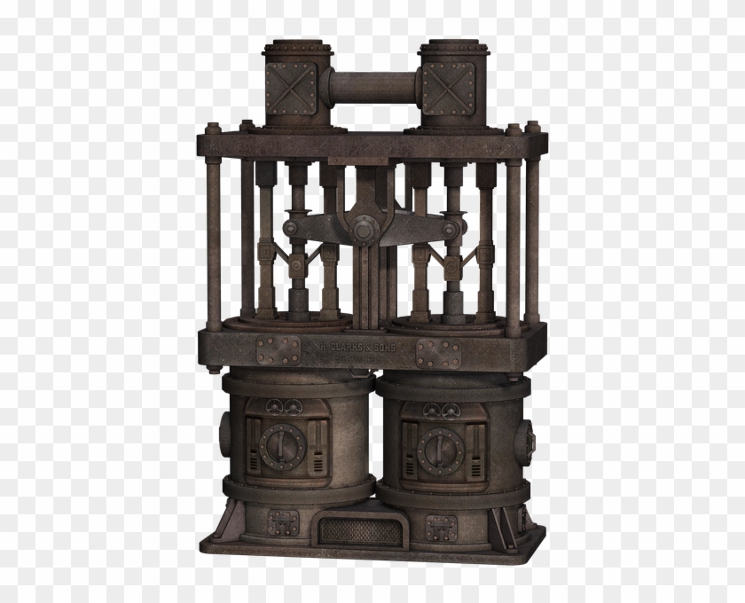 Machine, Steampunk, Fantasy, Isolated, Png - China Cabinet Clipart #81633