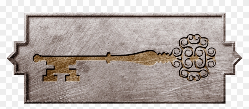 Shield, Metal, Key, Png, Steampunk, Metal Sign - Wood Clipart #81772