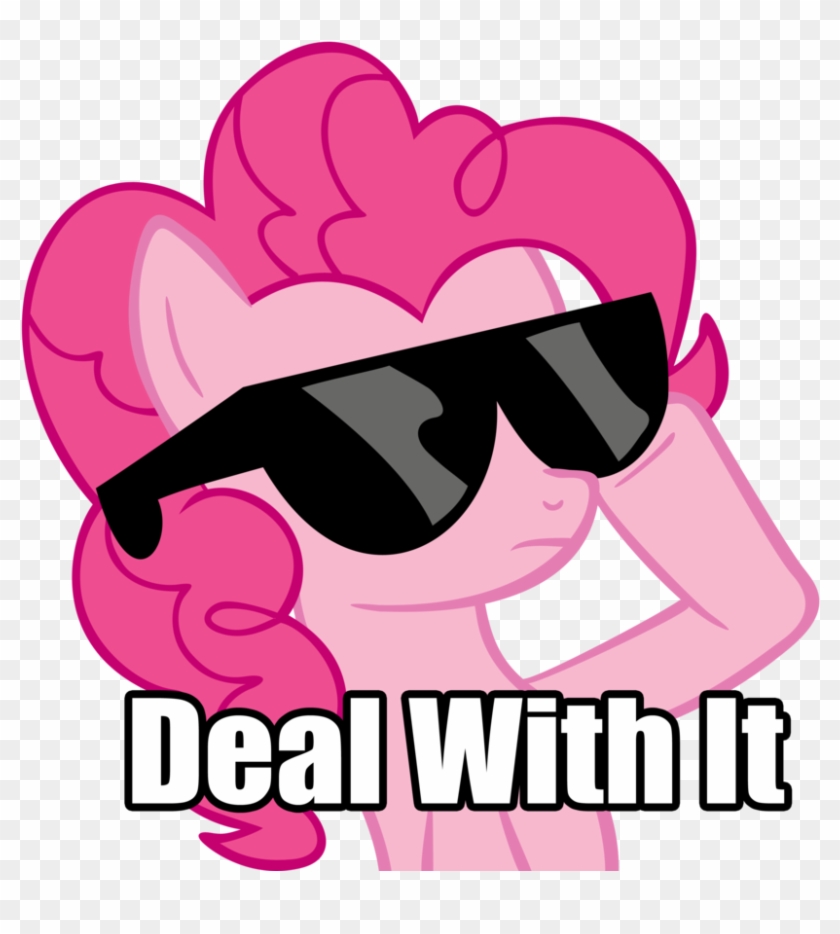 Deal With It Pixel Sunglasses Png Photo - Funny Pinkie Pie Clipart #81862
